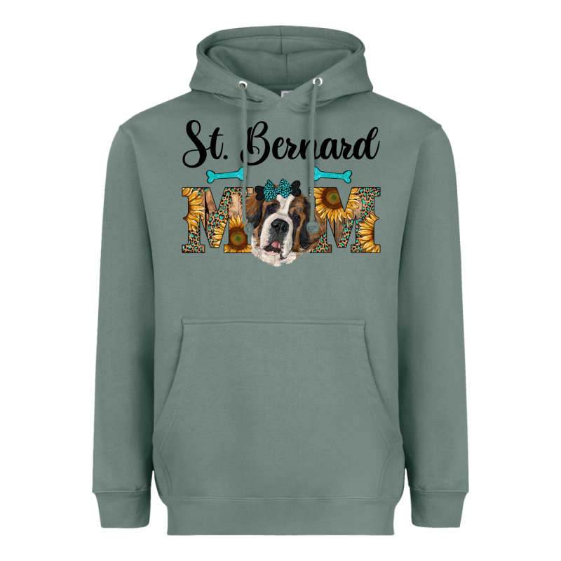 Western St. Bernard Mom Heavyweight Hoodie by RanaPortraitStore | Teevron