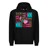 Black mini mini mini with hearts Premium Hoodie - AdoDesignShop