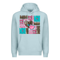 Blue Mist mini mini mini with hearts Premium Hoodie - AdoDesignShop