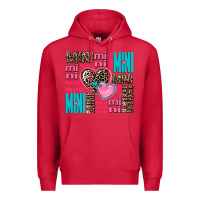 Cardinal mini mini mini with hearts Premium Hoodie - AdoDesignShop