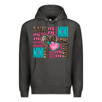 Charcoal Heather mini mini mini with hearts Premium Hoodie - AdoDesignShop