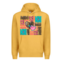 Mustard mini mini mini with hearts Premium Hoodie - AdoDesignShop