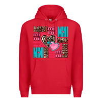 Red mini mini mini with hearts Premium Hoodie - AdoDesignShop