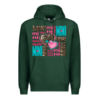 Sports Green mini mini mini with hearts Premium Hoodie - AdoDesignShop