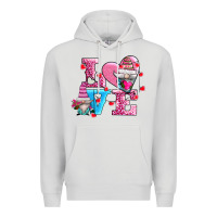 Dove Grey love and gnomes Premium Hoodie - AdoDesignShop