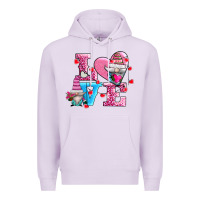 Lilac love and gnomes Premium Hoodie - AdoDesignShop