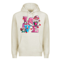 Oatmeal Heather love and gnomes Premium Hoodie - AdoDesignShop