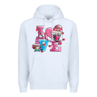 White love and gnomes Premium Hoodie - AdoDesignShop