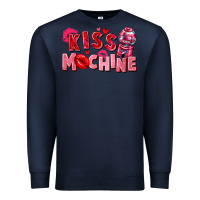 Navy kiss machine Premium Sweatshirt - FaDigitalArtStudio