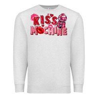 Oatmeal Heather kiss machine Premium Sweatshirt - FaDigitalArtStudio