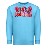 Ocean Blue kiss machine Premium Sweatshirt - FaDigitalArtStudio