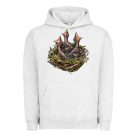 Pigment Lunar Rock Bird Nest With Baby Birds Urban Hoodie - LillyAllenDesigns