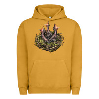 Pigment Peanut Butter Bird Nest With Baby Birds Urban Hoodie - LillyAllenDesigns