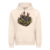 Sandshell Bird Nest With Baby Birds Urban Hoodie - LillyAllenDesigns