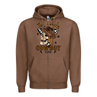 Chestnut the lonely cowboy club Zipper Hoodie - MaliasSmallBusiness