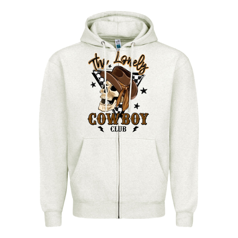 The Lonely Cowboy Club Zipper Hoodie by MaliasSmallBusiness | Teevron