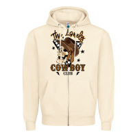 Sandshell the lonely cowboy club Zipper Hoodie - MaliasSmallBusiness
