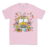 Bubblegum Pink easter school bus Classic Tee - MaliasSmallBusiness