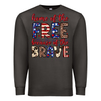 Smoke Home of the free because of the brave Premium Sweatshirt - Neo Western