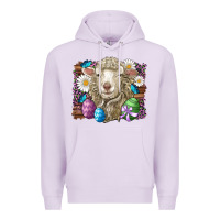 Lilac easter sheep eggs butterfly daisys leopard glitter wooden Premium Hoodie - Artiststas