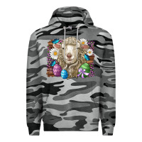 Slate Camo easter sheep eggs butterfly daisys leopard glitter wooden Premium Hoodie - Artiststas