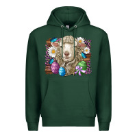 Sports Green easter sheep eggs butterfly daisys leopard glitter wooden Premium Hoodie - Artiststas