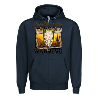 Navy should've come with a warning Zipper Hoodie - MaliasSmallBusiness