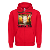 Red should've come with a warning Zipper Hoodie - MaliasSmallBusiness