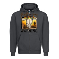 Smoke should've come with a warning Zipper Hoodie - MaliasSmallBusiness