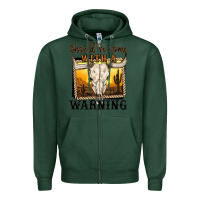 Sports Green should've come with a warning Zipper Hoodie - MaliasSmallBusiness