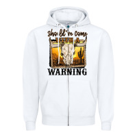 White should've come with a warning Zipper Hoodie - MaliasSmallBusiness