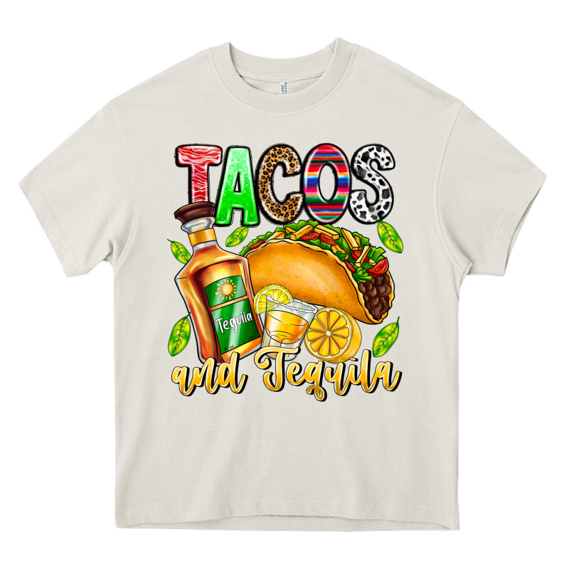 Tacos And Tequila Heavy Core Tee by CowhideDigitalArt | Teevron