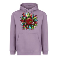 Lavender Cherry sunflower Heavyweight Hoodie - texasbilliewilder