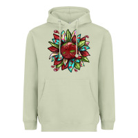 Matcha Cherry sunflower Heavyweight Hoodie - texasbilliewilder