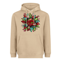 Mushroom Cherry sunflower Heavyweight Hoodie - texasbilliewilder