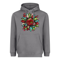 Storm Cherry sunflower Heavyweight Hoodie - texasbilliewilder