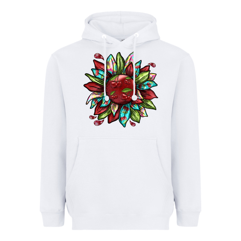 Cherry Sunflower Heavyweight Hoodie by texasbilliewilder | Teevron