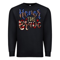 Black Honor the brave Premium Sweatshirt - Neo Western