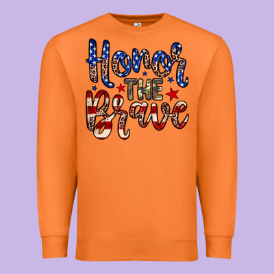 Honor The Brave Premium Sweatshirt Designed By Neo Western