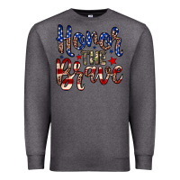 Charcoal Heather Honor the brave Premium Sweatshirt - Neo Western
