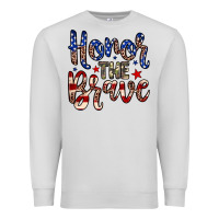 Dove Grey Honor the brave Premium Sweatshirt - Neo Western