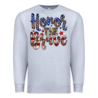 Heather Grey Honor the brave Premium Sweatshirt - Neo Western