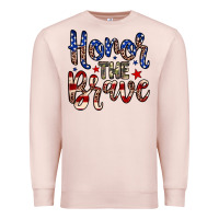Pale Pink Honor the brave Premium Sweatshirt - Neo Western