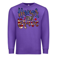 Purple Honor the brave Premium Sweatshirt - Neo Western