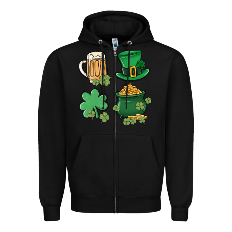 Pot Of Gold Zipper Hoodie by MaliasSmallBusiness | Teevron
