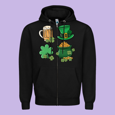 Zipper Hoodie pot of gold