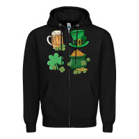Black pot of gold Zipper Hoodie - MaliasSmallBusiness