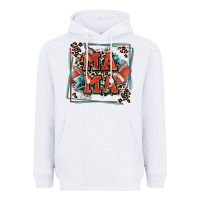 White American football mama with leopard Heavyweight Hoodie - Zillion Design Studio