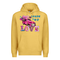 Antique Gold loads of love wıth truck Premium Hoodie - AdoDesignShop