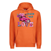 Carrot loads of love wıth truck Premium Hoodie - AdoDesignShop